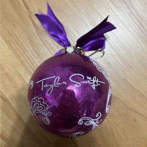 Taylor Swift Purple Glitter Ornament